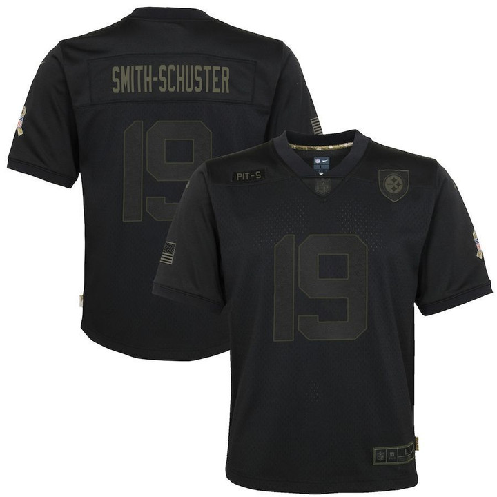 Pittsburgh Steelers JuJu Smith Schuster Black 2020 Salute to Service Game Jersey