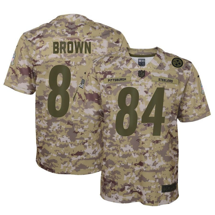 Pittsburgh Steelers Antonio Brown Camo Salute to Service Game Jersey