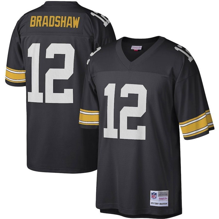 Pittsburgh Steelers Terry Bradshaw Black Legacy Jersey