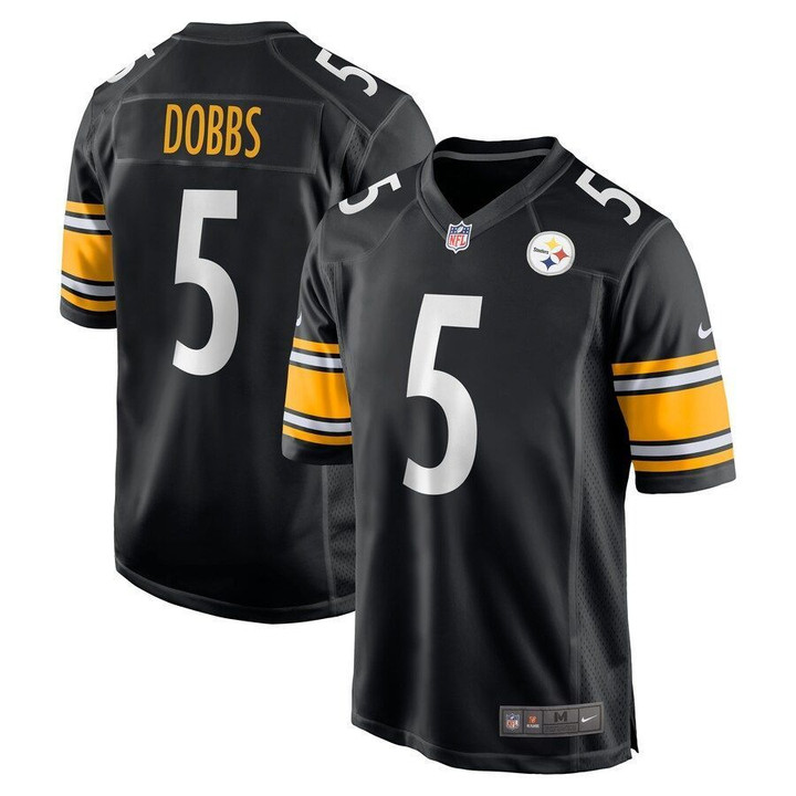 Pittsburgh Steelers Joshua Dobbs Black Team Game Jersey