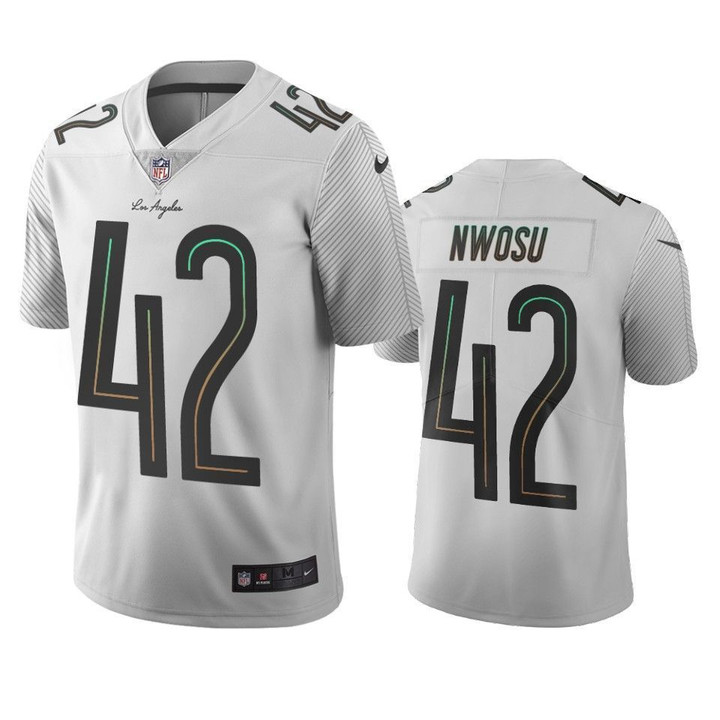 Los Angeles Chargers Uchenna Nwosu White City Edition Jersey