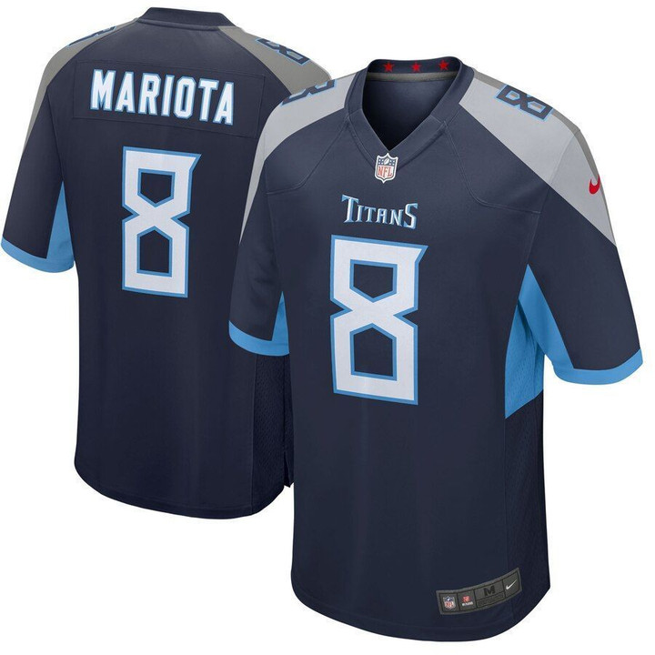 Marcus Mariota Tennessee Titans Youth New Game Jersey Navy 2019