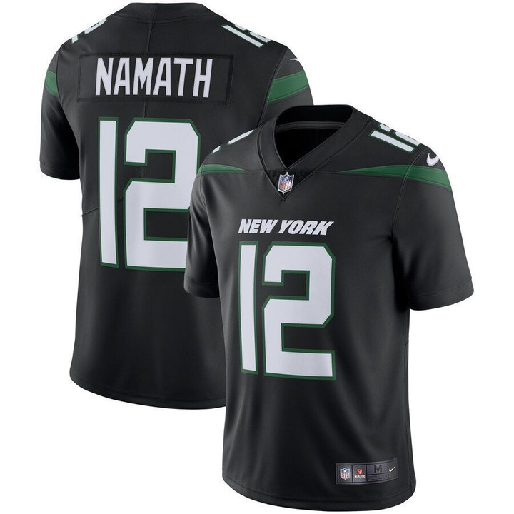 Joe Namath New York Jets Retired Player Limited Team Jersey Stealth Black 2019