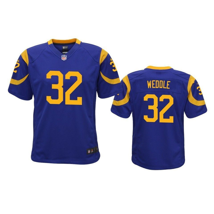 Los Angeles Rams Eric Weddle Game Royal Youth Jersey
