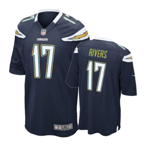 Los Angeles Chargers Philip Rivers Game Navy Mens Jersey