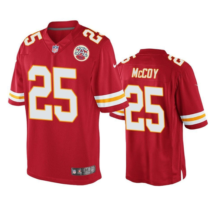 Kansas City Chiefs LeSean McCoy Game Red Mens Jersey
