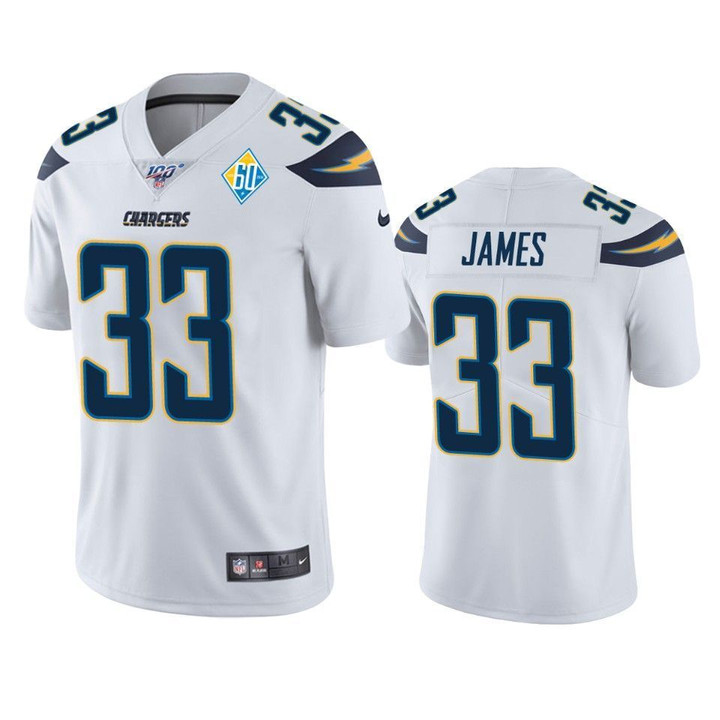 Los Angeles Chargers Derwin James 60th Anniversary White Vapor Limited Jersey