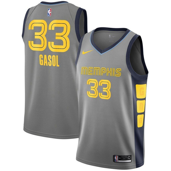 Marc Gasol Memphis Grizzlies19 City Edition Jersey Gray 2019