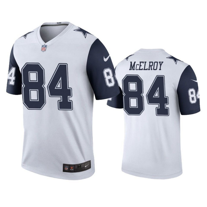 Dallas Cowboys Codey McElroy Color Rush Legend White Jersey Mens