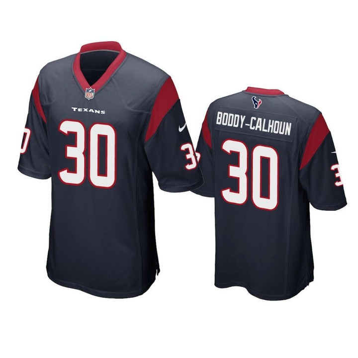 Houston Texans Briean Boddy-Calhoun Game Navy Mens Jersey
