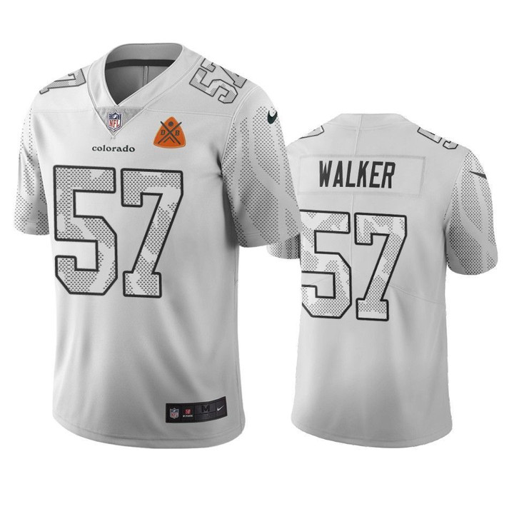 Denver Broncos DeMarcus Walker White City Edition Jersey