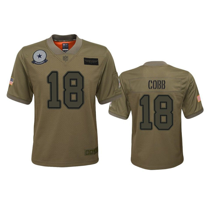 Dallas Cowboys Randall Cobb Game Camo 2019 Salute to Service Youth Jersey