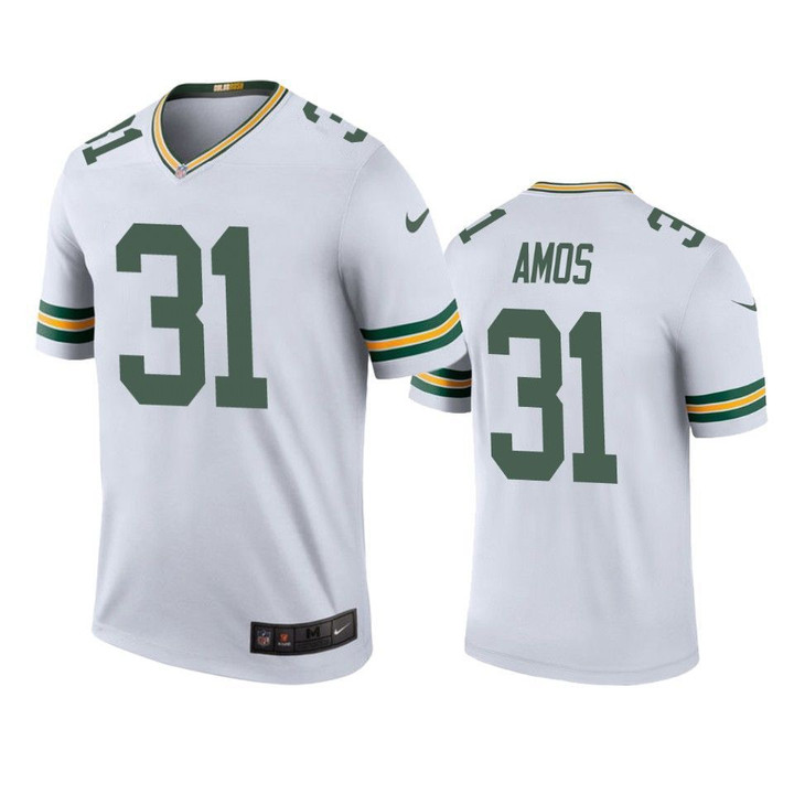 Green Bay Packers Adrian Amos Color Rush Legend White Jersey Mens