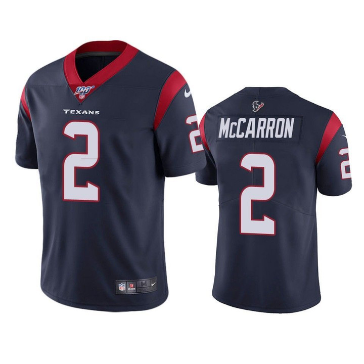 Houston Texans AJ McCarron Limited Jersey Navy 100th Season