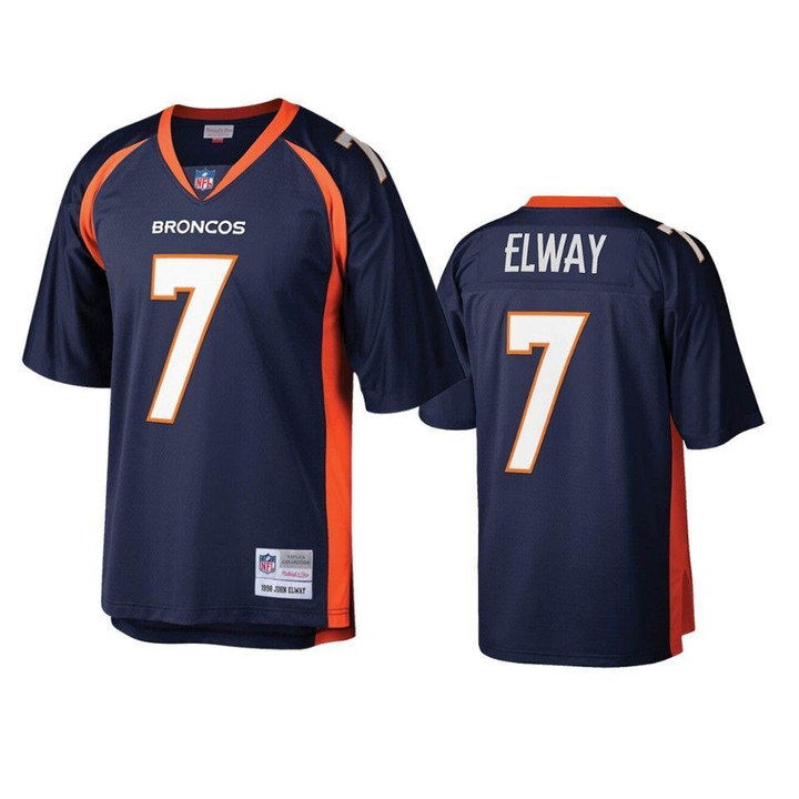 Denver Broncos John Elway Legacy Vintage Navy Mens Jersey
