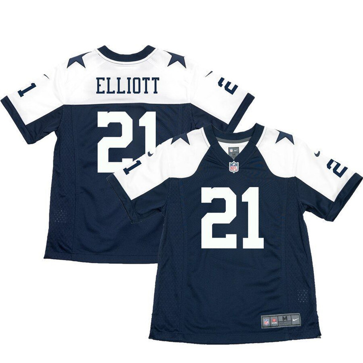 Ezekiel Elliott Dallas Cowboys Youth Alternate Game Jersey Navy 2019