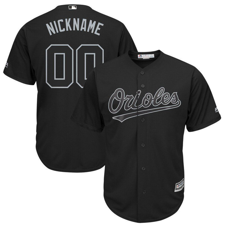 Baltimore Orioles Majestic 2019 Players Weekend Pick-A-Player Roster Jersey Black 2019