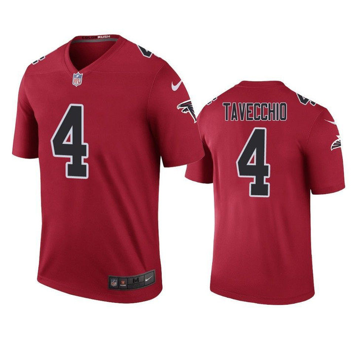 Atlanta Falcons Giorgio Tavecchio Color Rush Legend Red Jersey