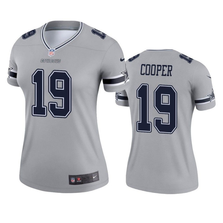 Dallas Cowboys Cowboys Amari Cooper 2019 Inverted Legend Silver Jersey