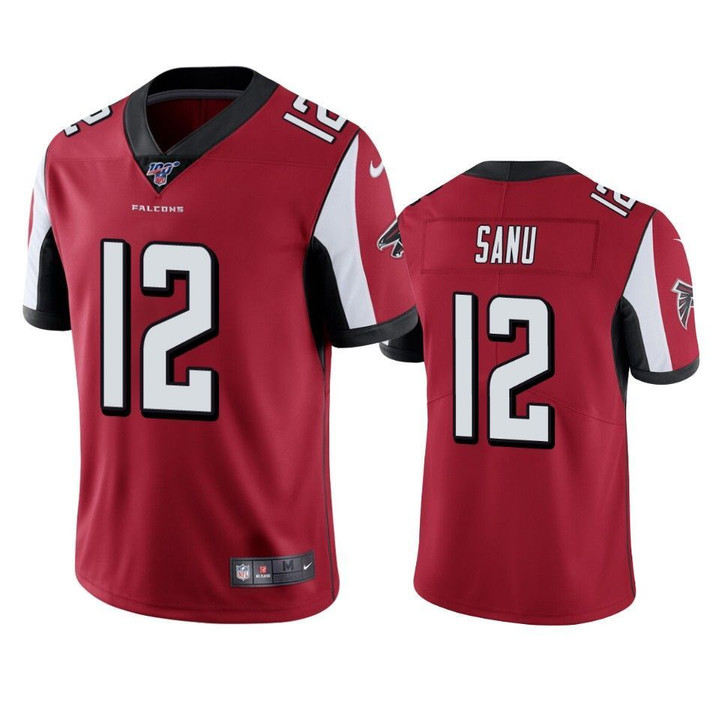 Falcons Mohamed Sanu Limited Jersey Red 100th Season