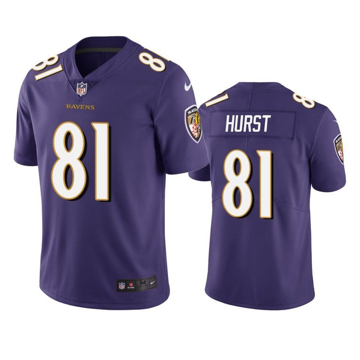 Baltimore Ravens Hayden Hurst Vapor Untouchable Limited Purple Mens Jersey