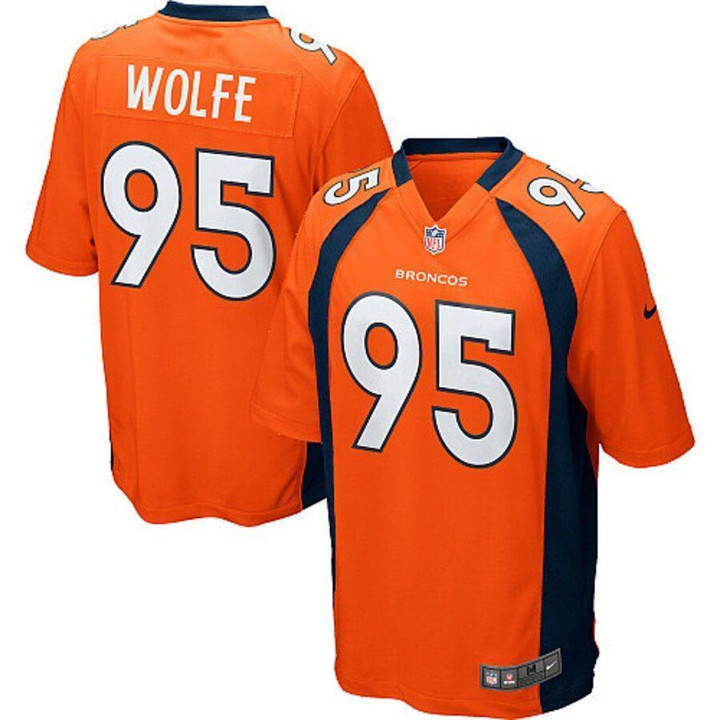 Derek Wolfe Denver Broncos Youth Team Color Game Jersey Orange 2019