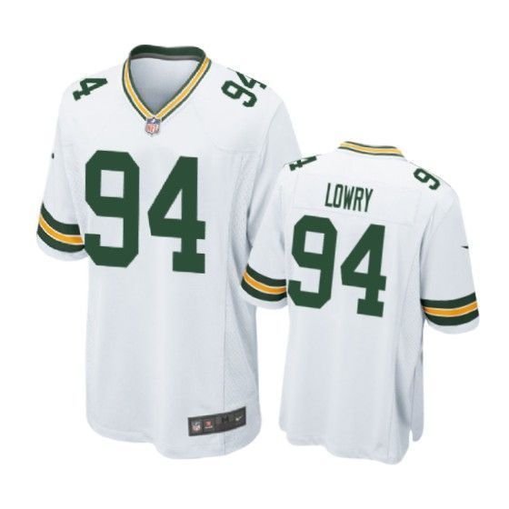 Green Bay Packers Dean Lowry Game White Mens Jersey