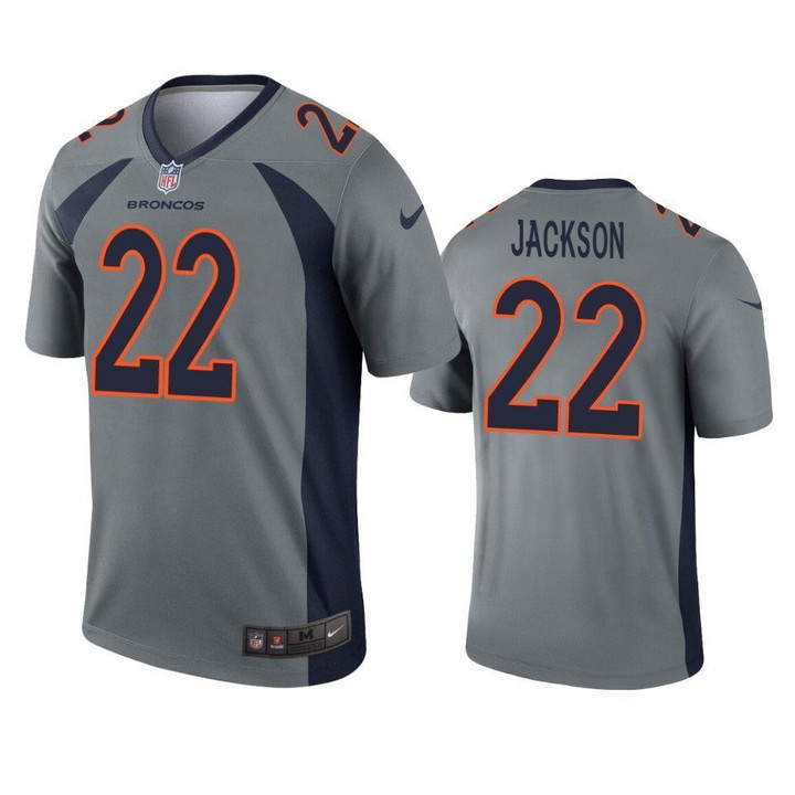 Denver Broncos Kareem Jackson 2019 Inverted Legend Gray Jersey