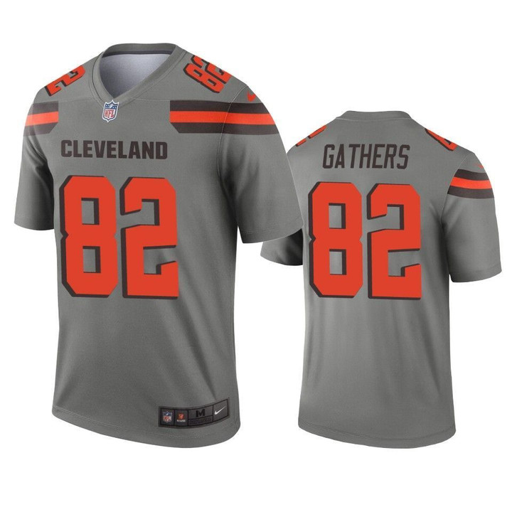 Cleveland Browns Rico Gathers 2019 Inverted Legend Gray Jersey