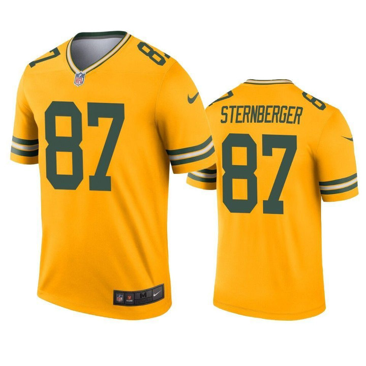Green Bay Packers Jace Sternberger 2019 Inverted Legend Gold Jersey