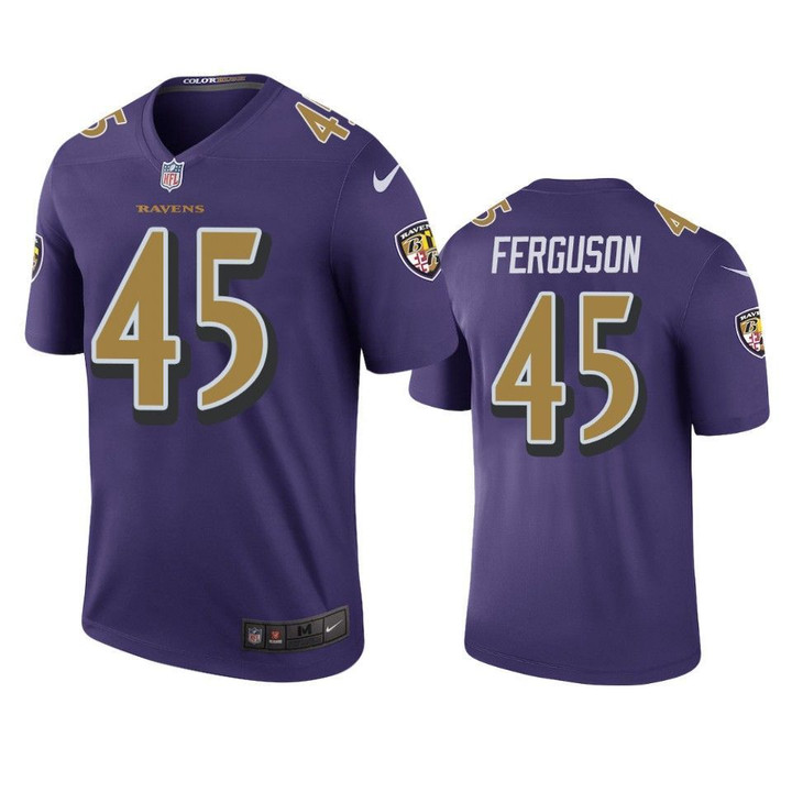 Baltimore Ravens Jaylon Ferguson Purple Color Rush Legend Jersey