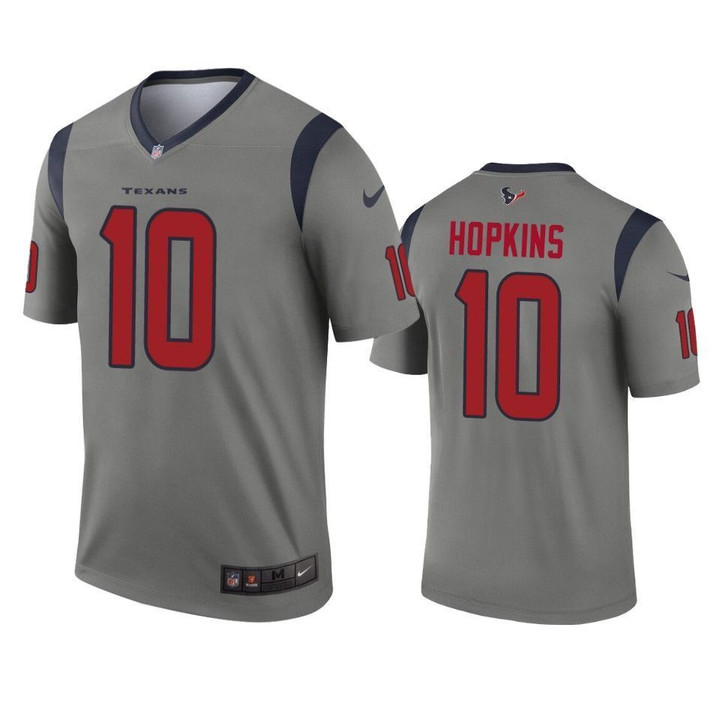 Houston Texans DeAndre Hopkins 2019 Inverted Legend Gray Jersey