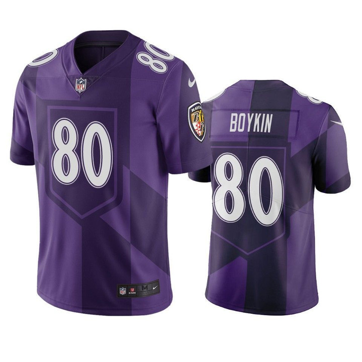 Baltimore Ravens Miles Boykin Purple City Edition Jersey