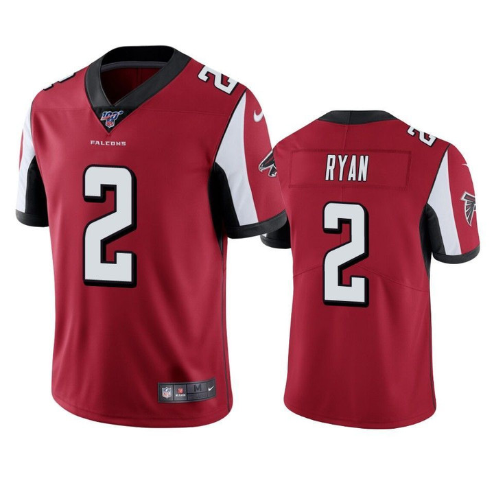 Atlanta Falcons Matt Ryan Limited Jersey Red 100th Season