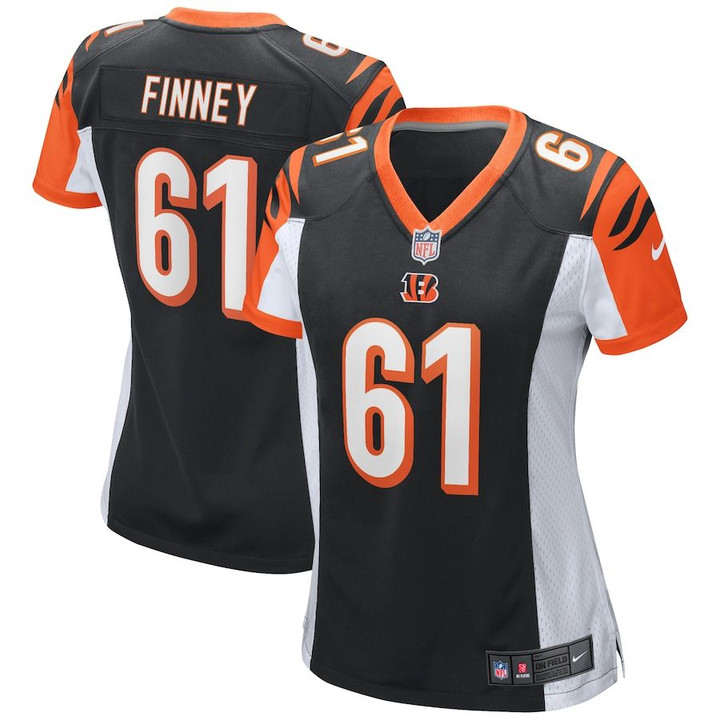 Woman Cincinnati Bengals BJ Finney Black Game Jersey gifts for fans