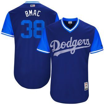Men's Los Angeles Dodgers Brandon Mccarthy Bmac Majestic Royal 2017 Players Weekend Jersey Mlb