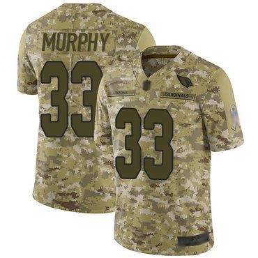Cardinals #33 Byron Murphy Camo Men's Stitched Football Limited 2018 Salute To Service Jersey Nfl