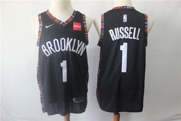 Brooklyn Nets 1 D'angelo Russell Black Nike Swingman Jersey Nba