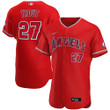 Mike Trout Los Angeles Angels Nike Alternate Authentic Player Jersey - Red Mlb