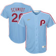 Mike Schmidt Philadelphia Phillies Nike  Road Cooperstown Collection Player Jersey - Light Blue Mlb
