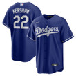 Clayton Kershaw Los Angeles Dodgers Nike Alternate Replica Player Name Jersey - Royal Mlb