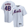 Jacob Degrom New York Mets Nike Home Replica Player Name Jersey - White Mlb