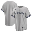 New York Yankees Nike Road Replica Team Jersey - Gray Mlb