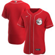 Cincinnati Reds Nike Alternate Authentic Team Logo Jersey Scarlet Mlb