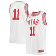 #11 Utah Utes Under Armour Replica Basketball Jersey - White Ncaa