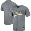 Vanderbilt Commodores Nike Replica Full-Button Baseball Jersey - Charcoal Ncaa
