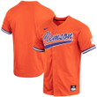 Clemson Tigers Nike Replica Full Button Baseball Jersey Orange Ncaa