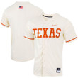 Texas Longhorns Nike Replica Full-Button Baseball Jersey - Natural Ncaa