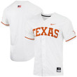 Texas Longhorns Nike Replica Full-Button Baseball Jersey - White Ncaa