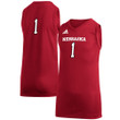 #1 Nebraska Huskers Adidas  Game Jersey - Scarlet Ncaa